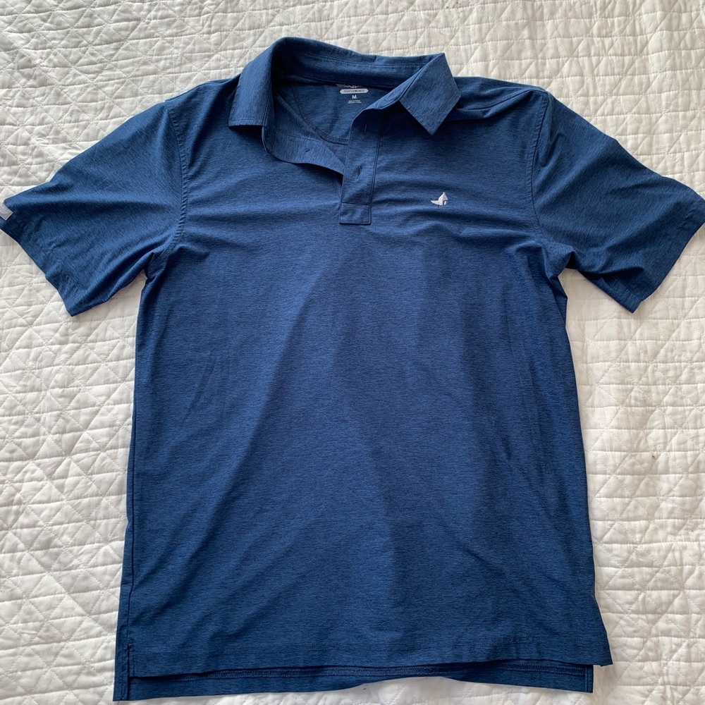Straight Down men’s performance golf polo, Alys Beach logo size medium